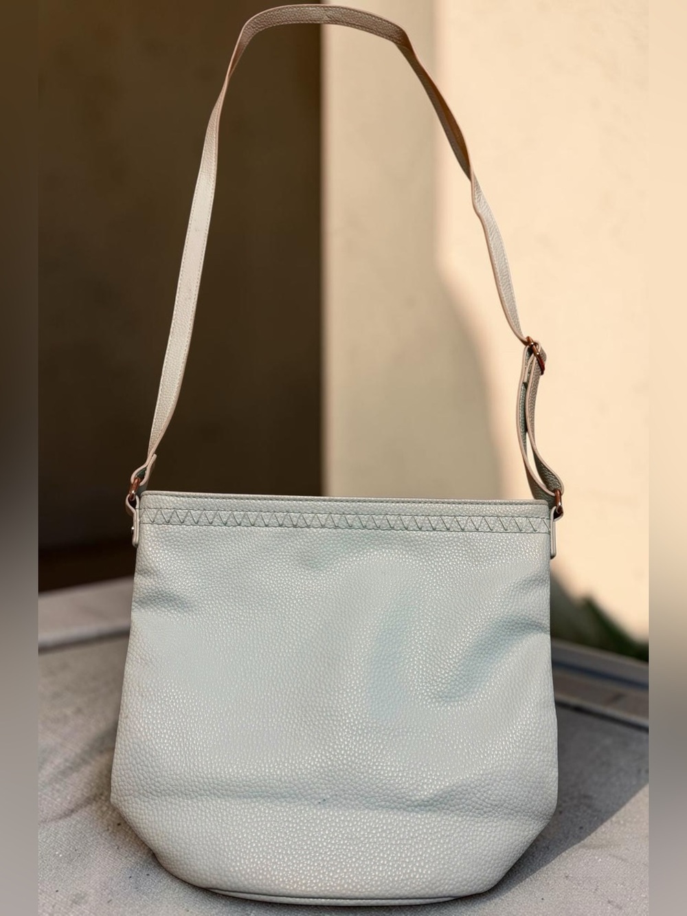Thirty-One Teal Pebbled Crossbody Bag | Adjustable Shoulder Purse